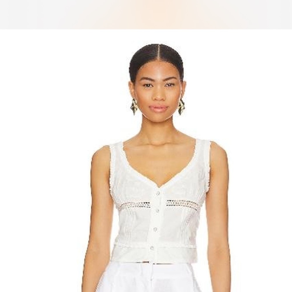 White free people kerry top